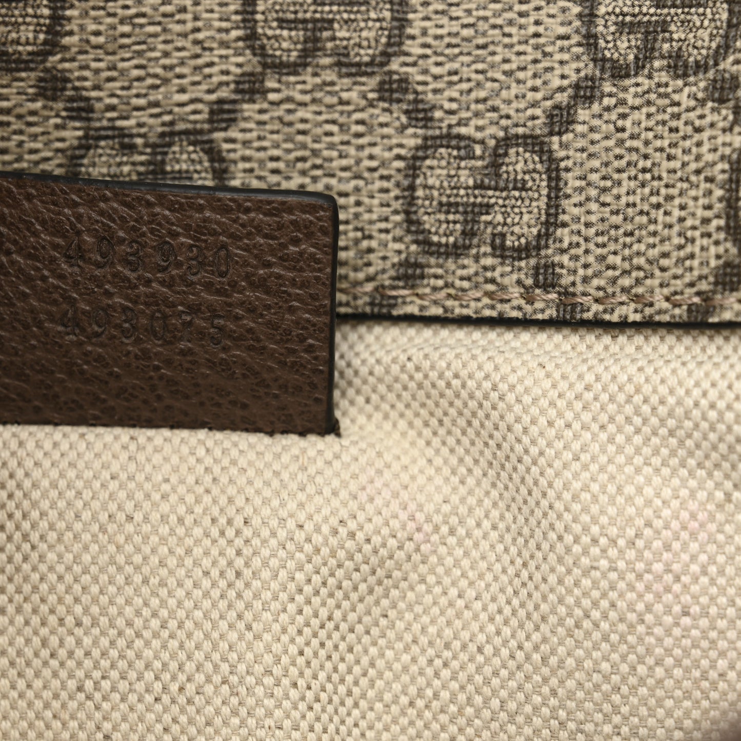 GG Supreme Monogram Neo Vintage Web Belt Bag Brown