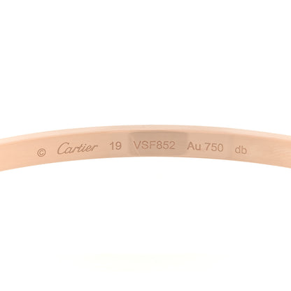 Cartier 18K Pink Gold Small LOVE Bracelet 19 3 of 4