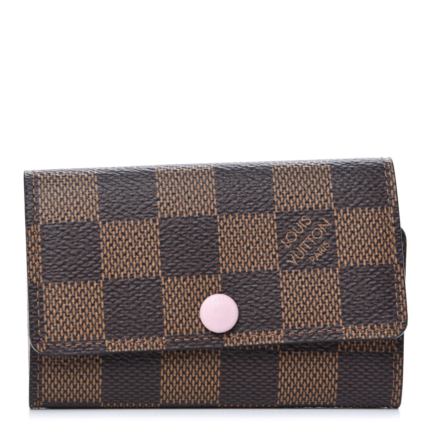 Louis Vuitton Damier Ebene Multicles 6 Key Holder Rose Ballerine 1 of 7