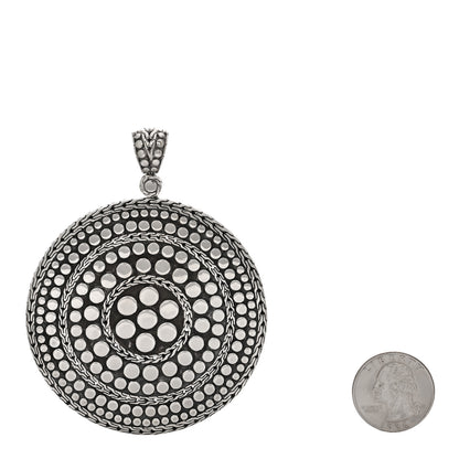 John Hardy Sterling Silver Large Dot Medallion Pendant 2 of 4