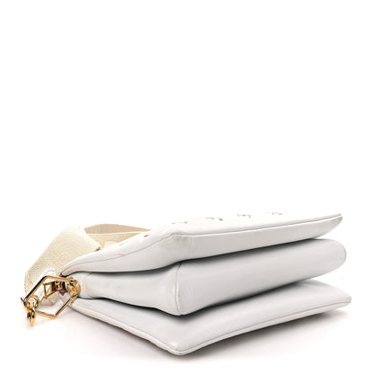Louis Vuitton Lambskin Embossed Monogram LV Garden Coussin PM Cream 3 of 9