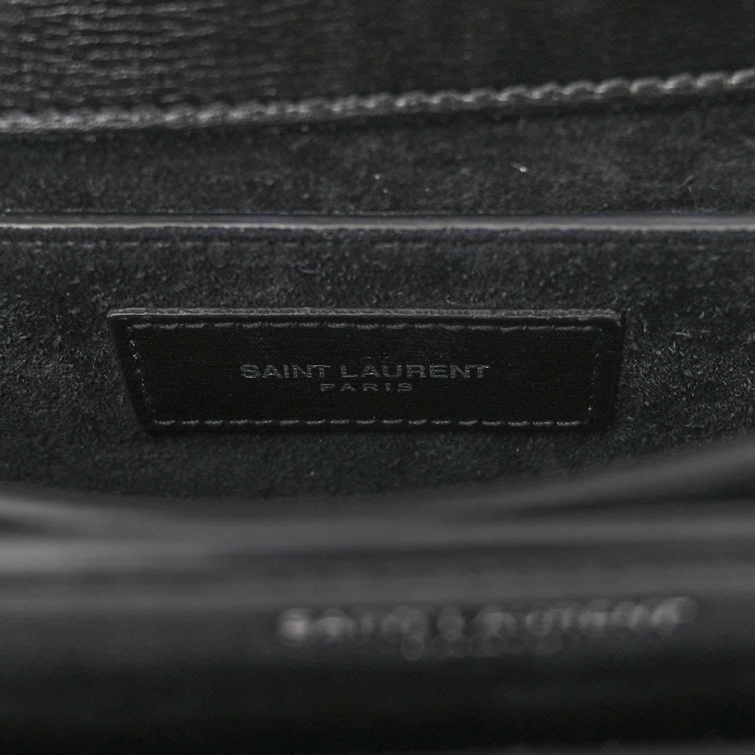 Saint Laurent Calfskin Medium Monogram Sunset Black 6 of 9