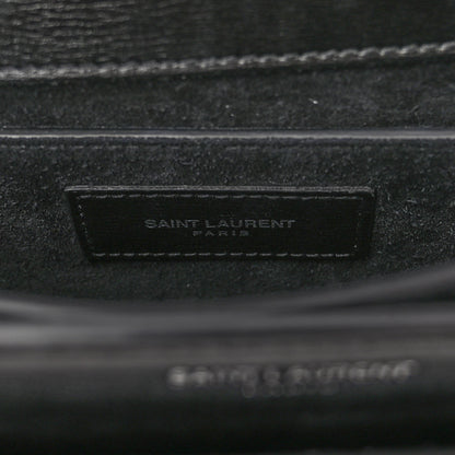 Saint Laurent Calfskin Medium Monogram Sunset Black 6 of 9
