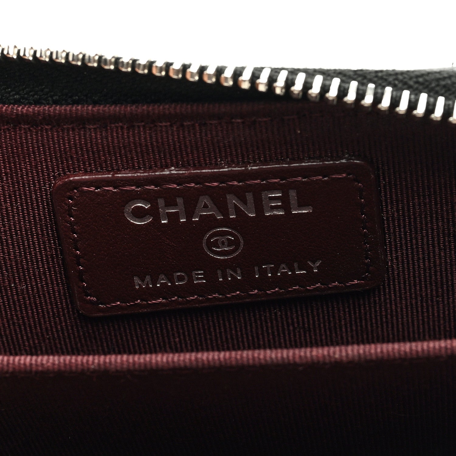 Chanel Caviar Quilted Zip Card Holder Black 6 of 8