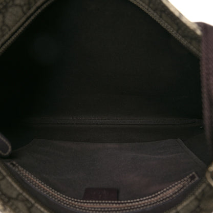 Gucci GG Supreme Monogram Medium Flat Messenger Bag Dark Brown 5 of 10