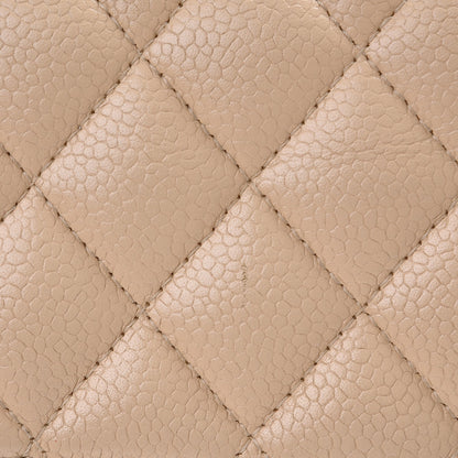Chanel Caviar Quilted Medium Double Flap Beige Clair 19 of 19