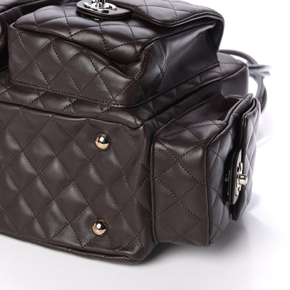 Chanel Calfskin Quilted Large Cambon Multipocket Reporter Brown Beige 9 of 9