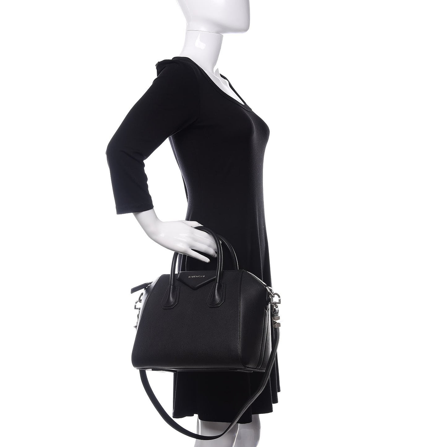 Sugar Goatskin Small Antigona Black