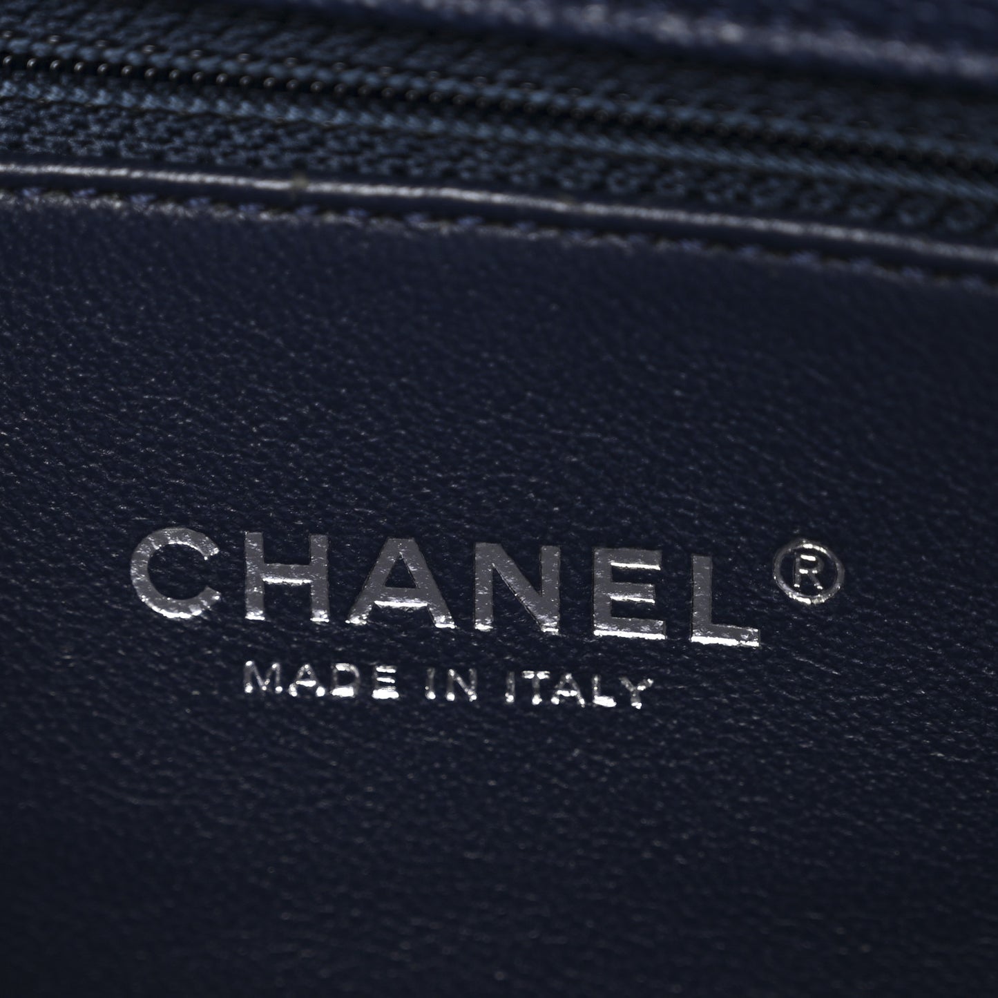 Caviar Lizard Quilted Medium Coco Handle Flap Navy