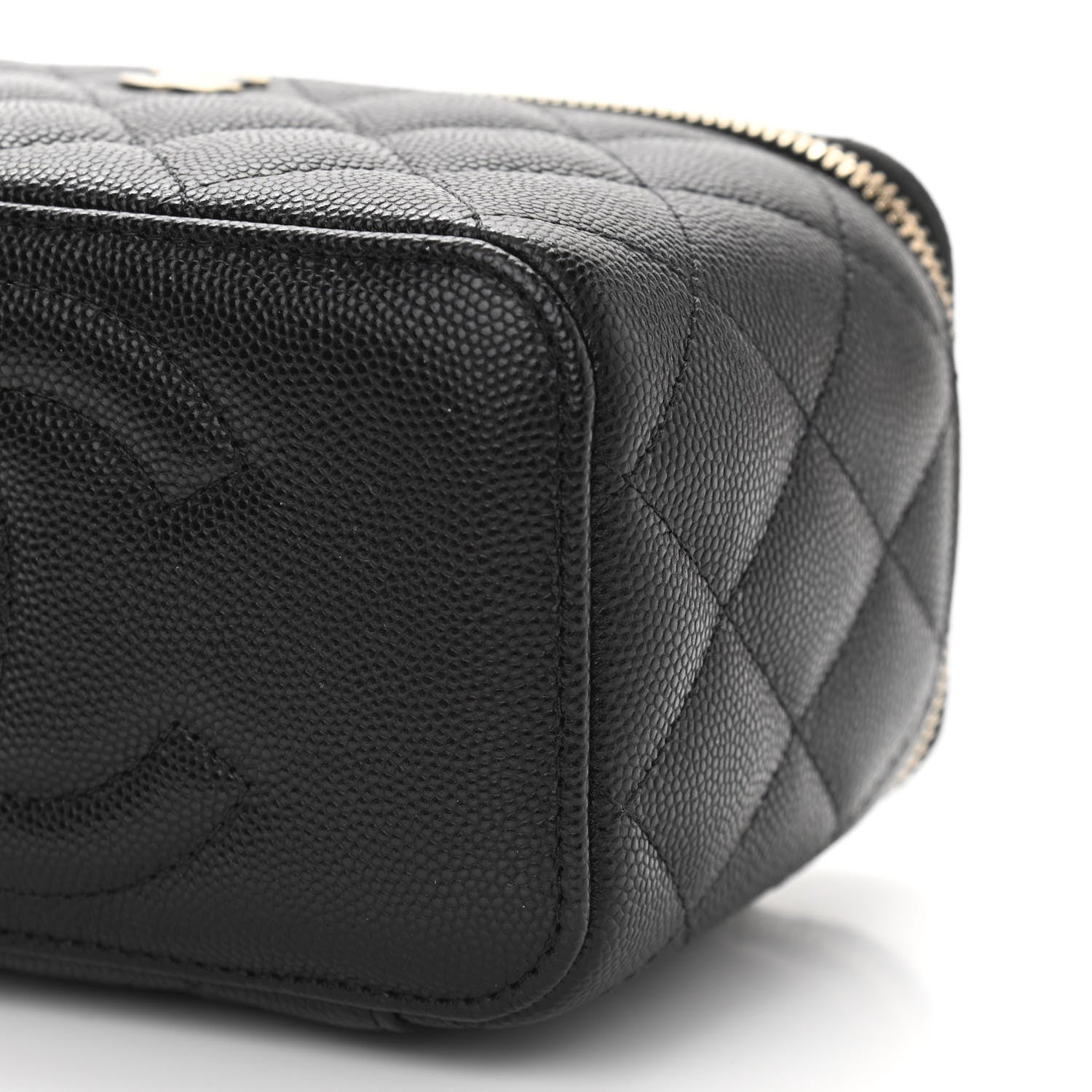 Chanel Caviar Quilted Small Vanity Case With Chain Black 10 of 11