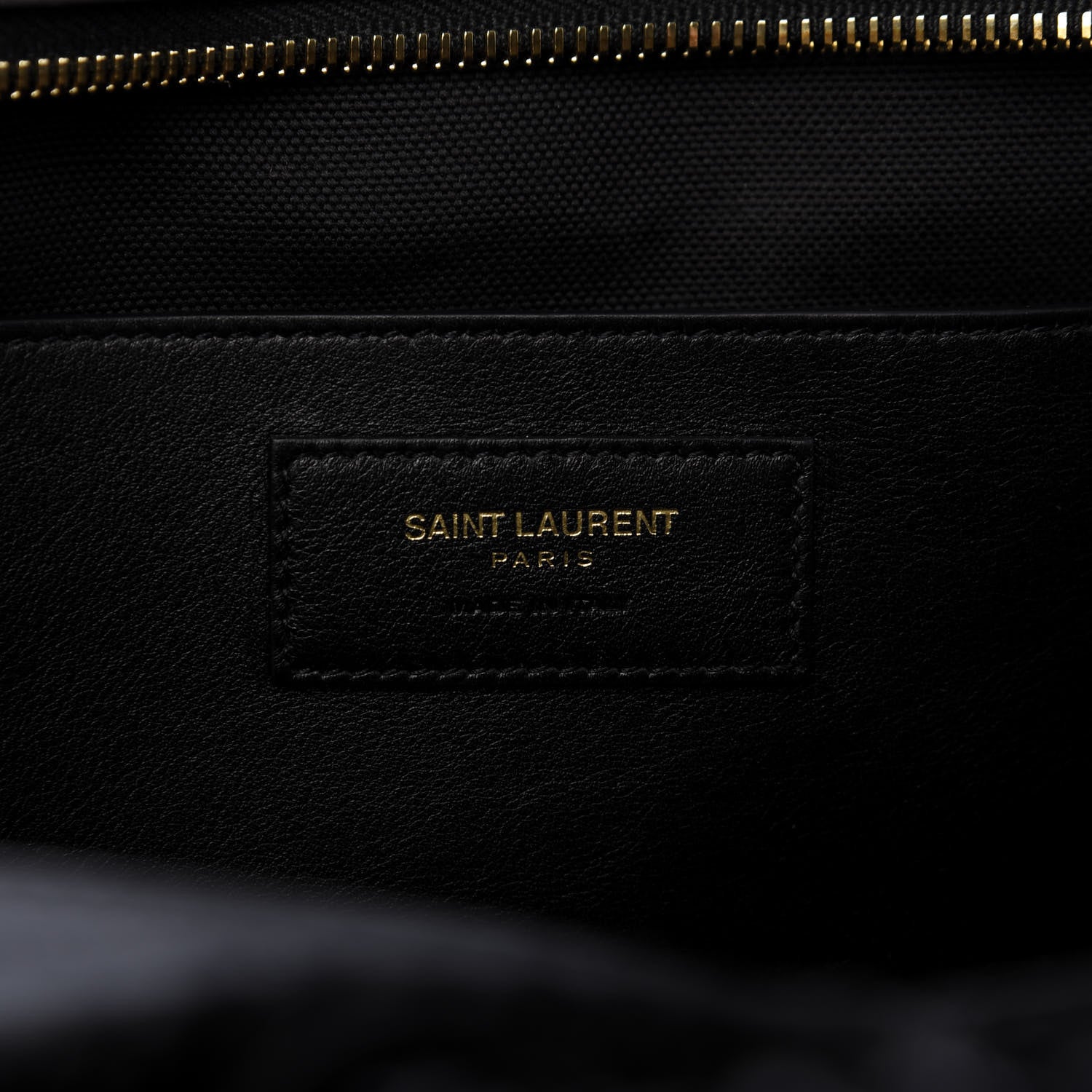 Saint Laurent Raffia Baby Monogram Downtown Cabas Black 8 of 9