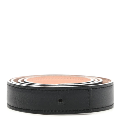 Hermes Swift Epsom 24mm H Belt Strap 90 Black Rose Eglantine 1 of 7