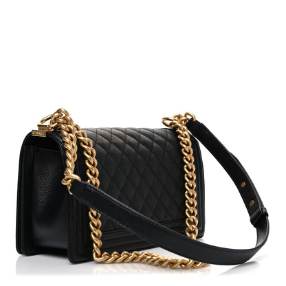 Chanel Caviar Quilted Medium Boy Flap Black 3 of 11
