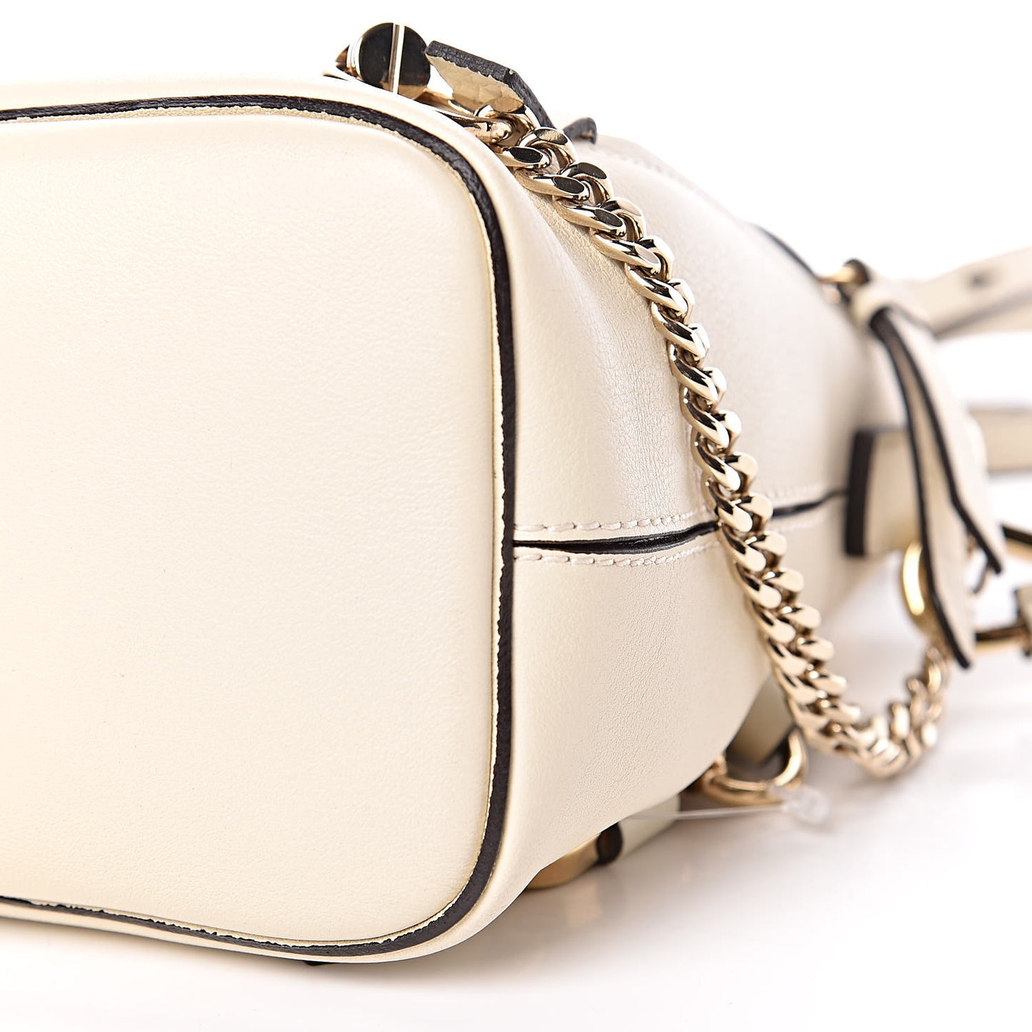 Suede Calfskin Mini Faye Backpack Off White
