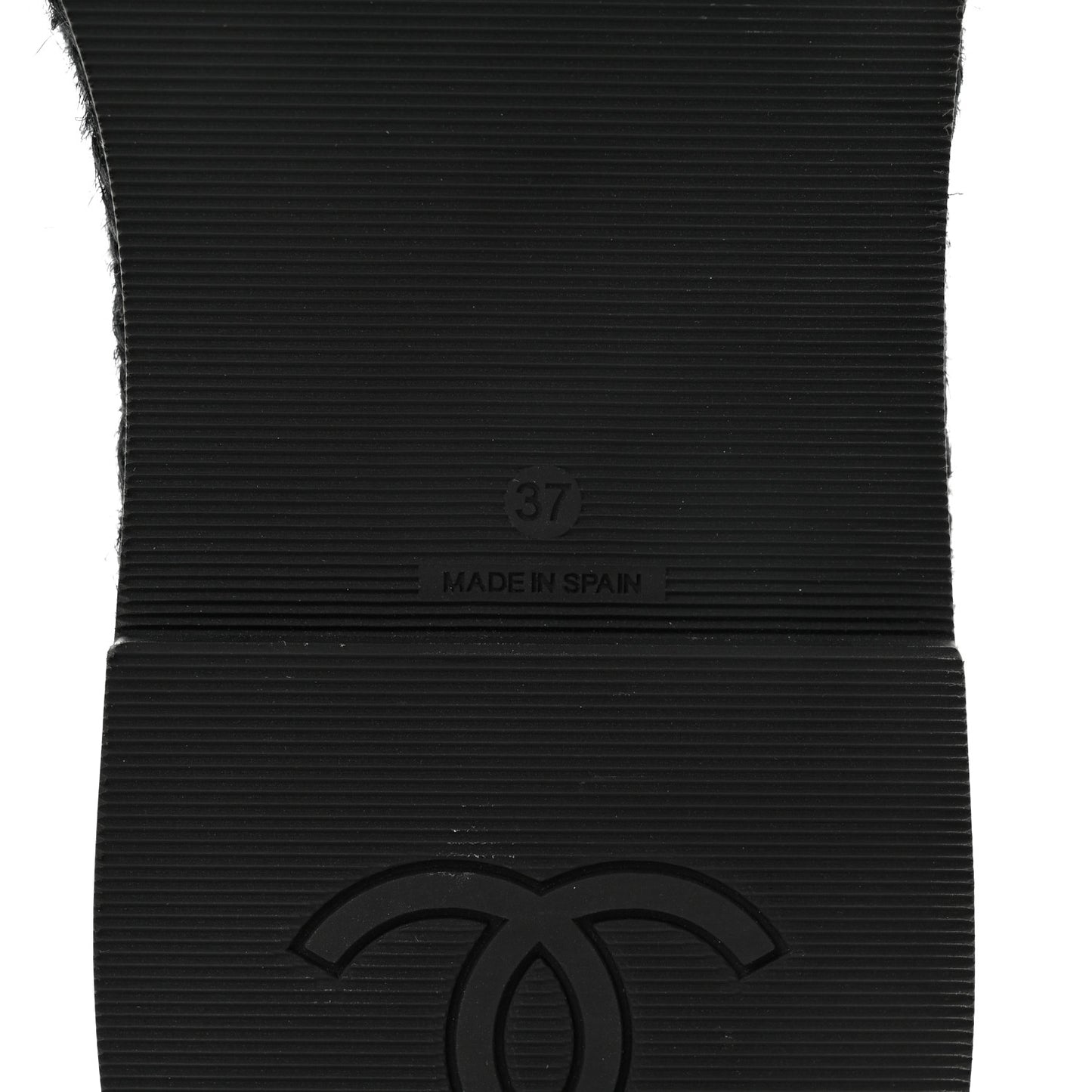 Lambskin Espadrille Mule Sandals 37 Black