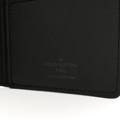 Louis Vuitton Calfskin Monogram Shadow Brazza Wallet Black 6 of 6