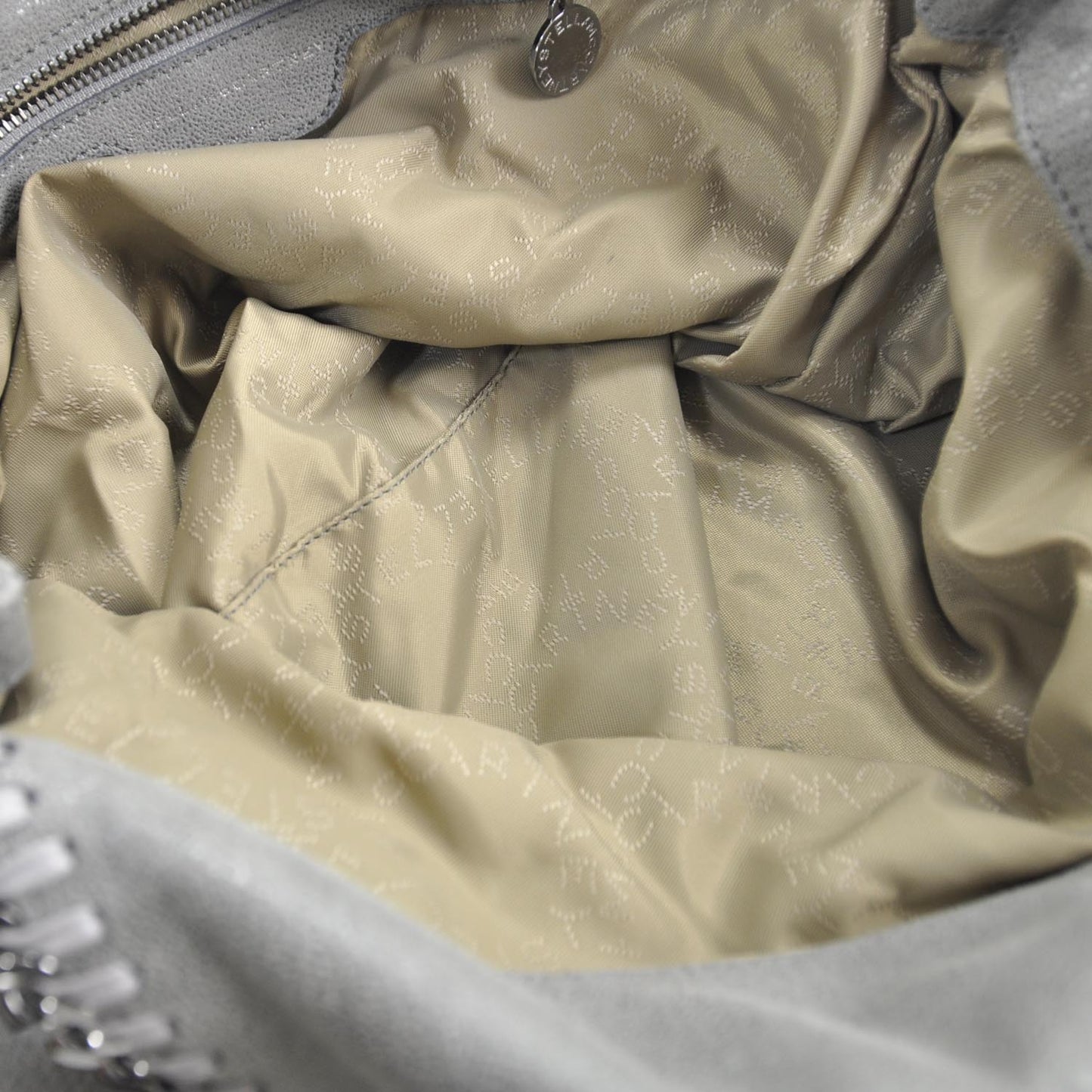 Leather Falabella Tote Light Grey