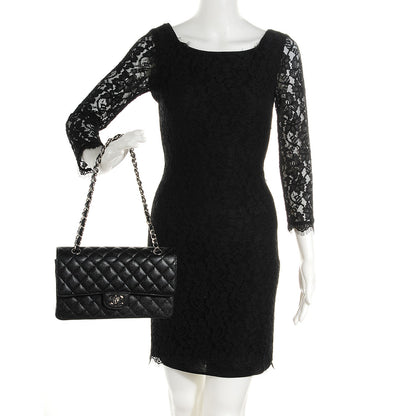 Chanel Caviar Quilted Medium Double Flap Black 2 of 8