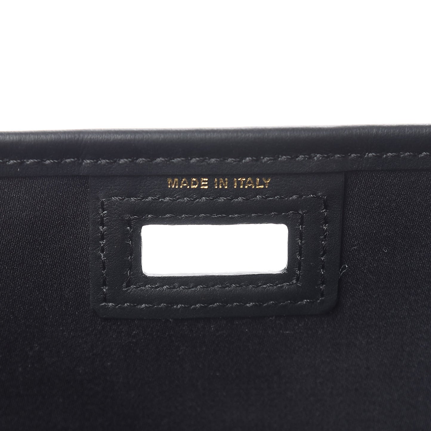 Glazed Fabric Vitello Century FF 1974 Stamp Patch Mini Peekaboo Defender Cover Mogano Panna Black