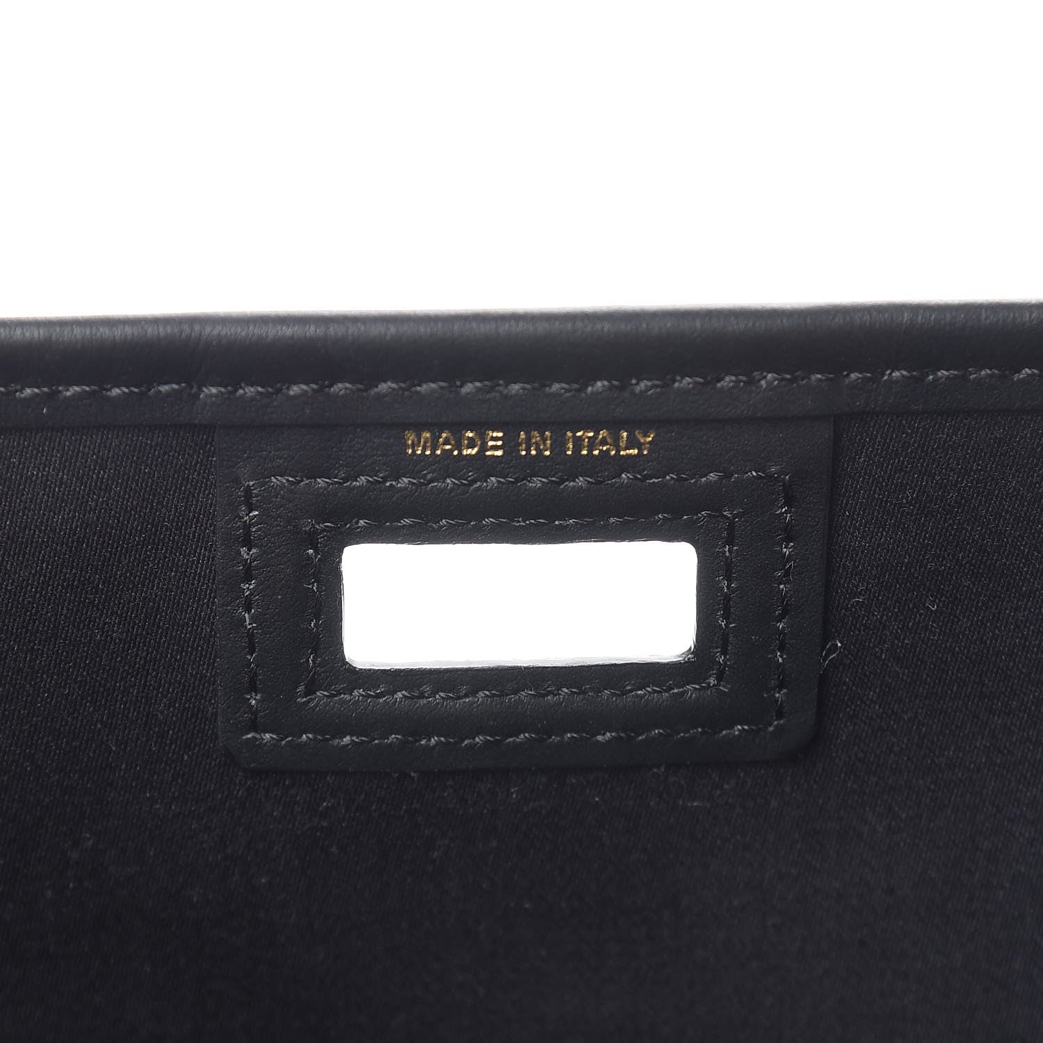 Fendi Glazed Fabric Vitello Century FF 1974 Stamp Patch Mini Peekaboo Defender Cover Mogano Panna Black 6 of 10