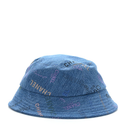 Chanel Denim Mood Cloche Bucket Hat L Blue 3 of 7