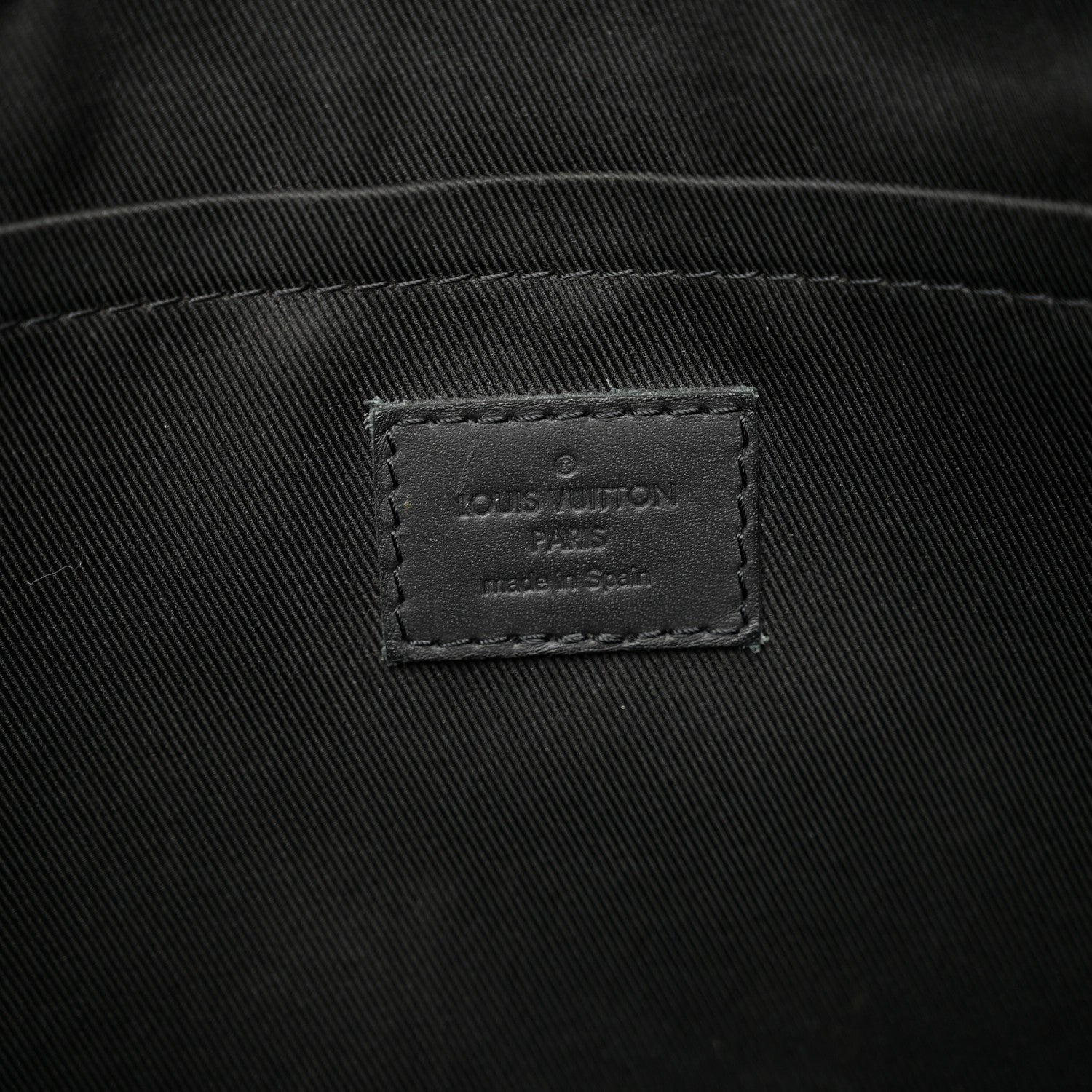 Louis Vuitton Calfskin Monogram Shadow Discovery Pochette Black 6 of 9