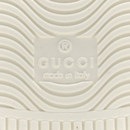 Gucci Calfskin Interlocking G Perforated Mens Ace Sneakers 8 White Grey Sky 7 of 10
