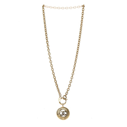 Chanel CC Medallion Chain Necklace Gold 3 of 5