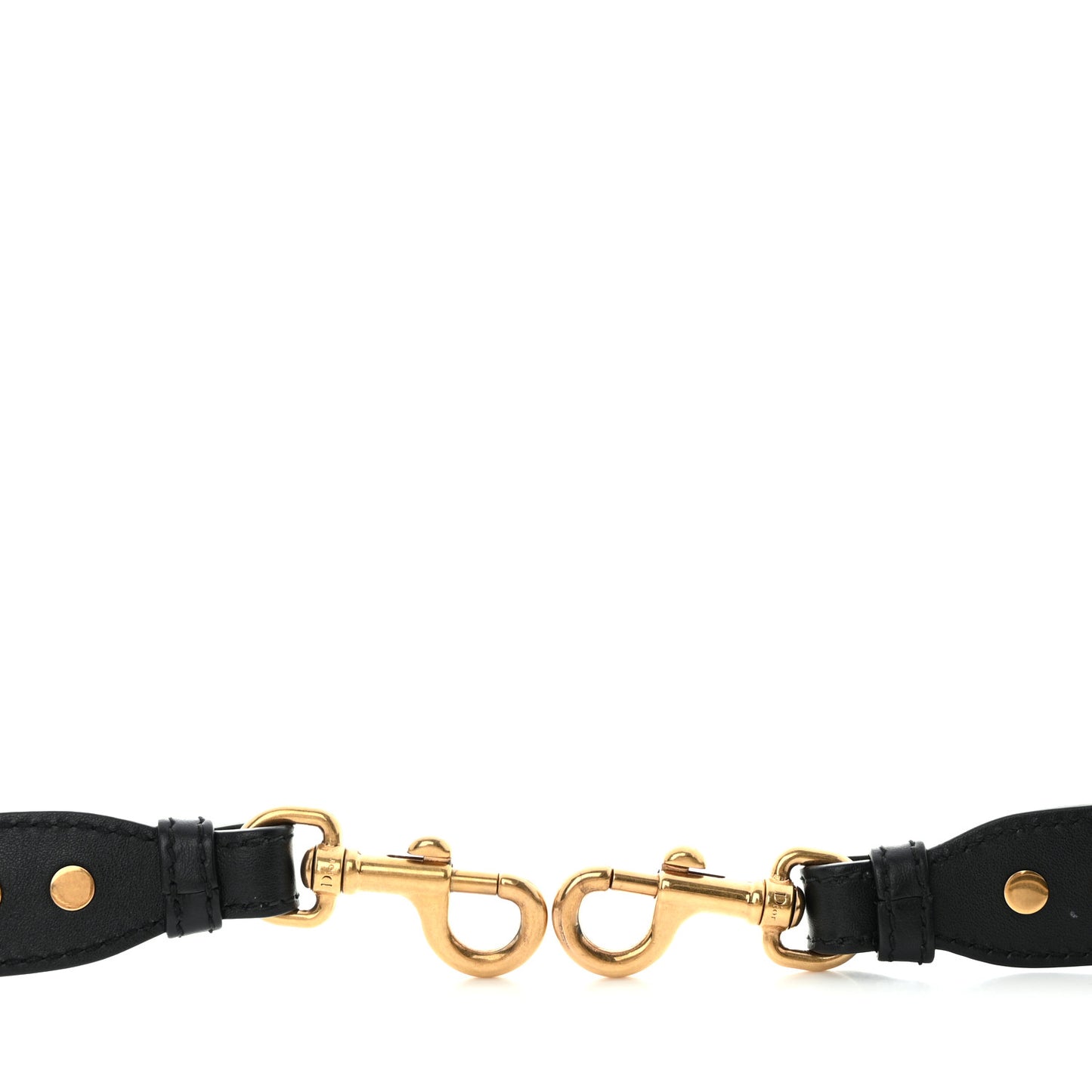 Canvas Embroidered Shoulder Strap Black