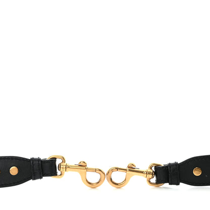 Christian Dior Canvas Embroidered Shoulder Strap Black 5 of 9