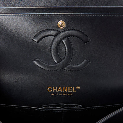 Chanel Lambskin Quilted Medium Double Flap Black 6 of 12