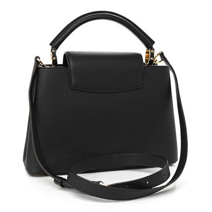 Louis Vuitton Taurillon Capucines BB Black 3 of 9