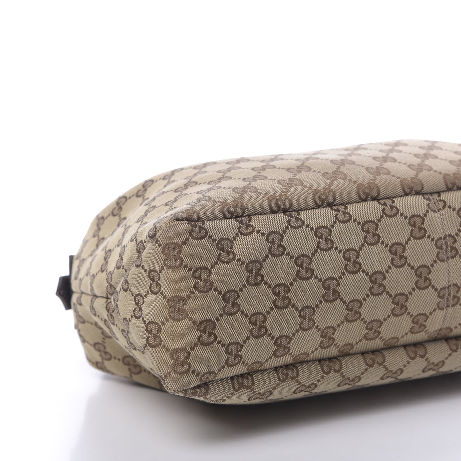 Gucci Monogram Medium Horsebit Chain Hobo Dark Brown 10 of 11