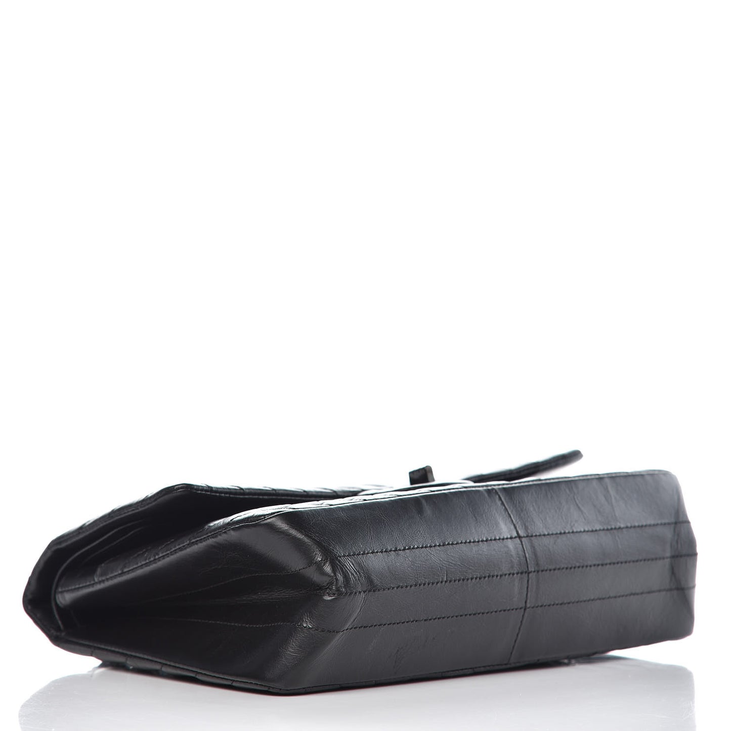 Aged Calfskin Chevron Quilted 2.55 Reissue 226 So Black