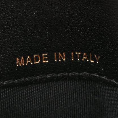 Chanel Lambskin Camellia Embossed Chain Belt Bag Black 7 of 12