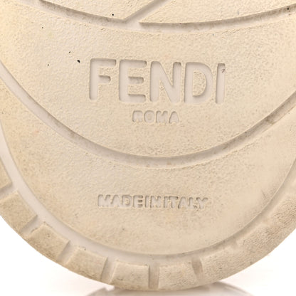 Fendi Suede Vitello Fendi Logo Match Low Top Sneakers 39 Cream Tobacco Black 8 of 10