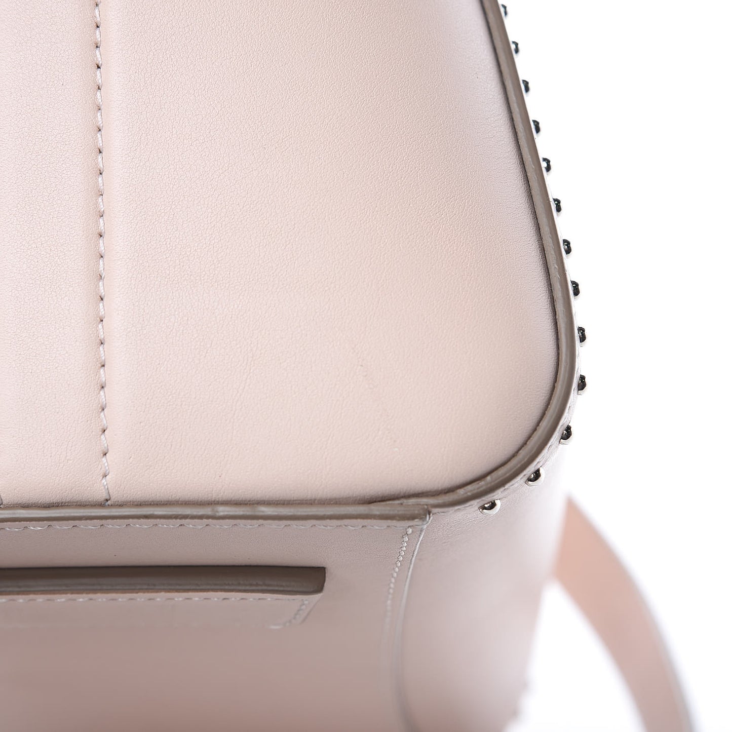 Calfskin Small Studded Antigona Nude Pink