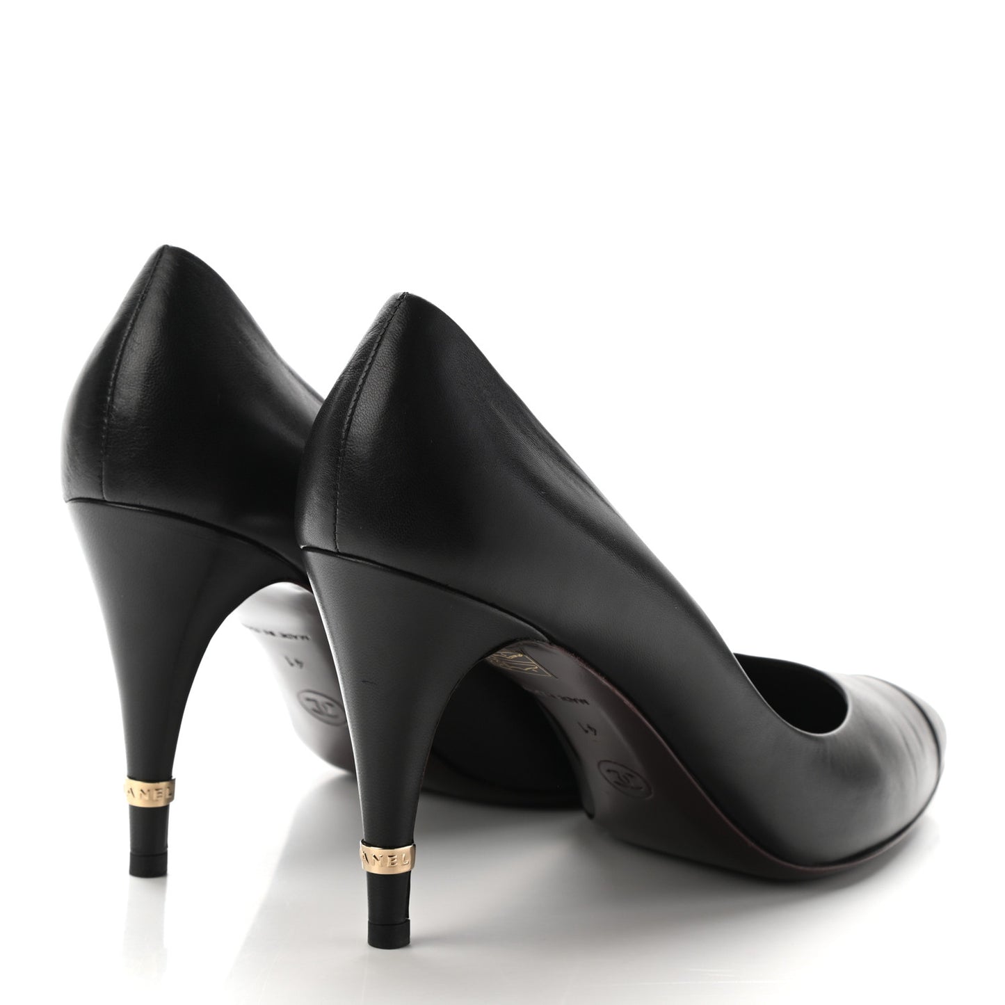 Lambskin CC Pumps 41 Black