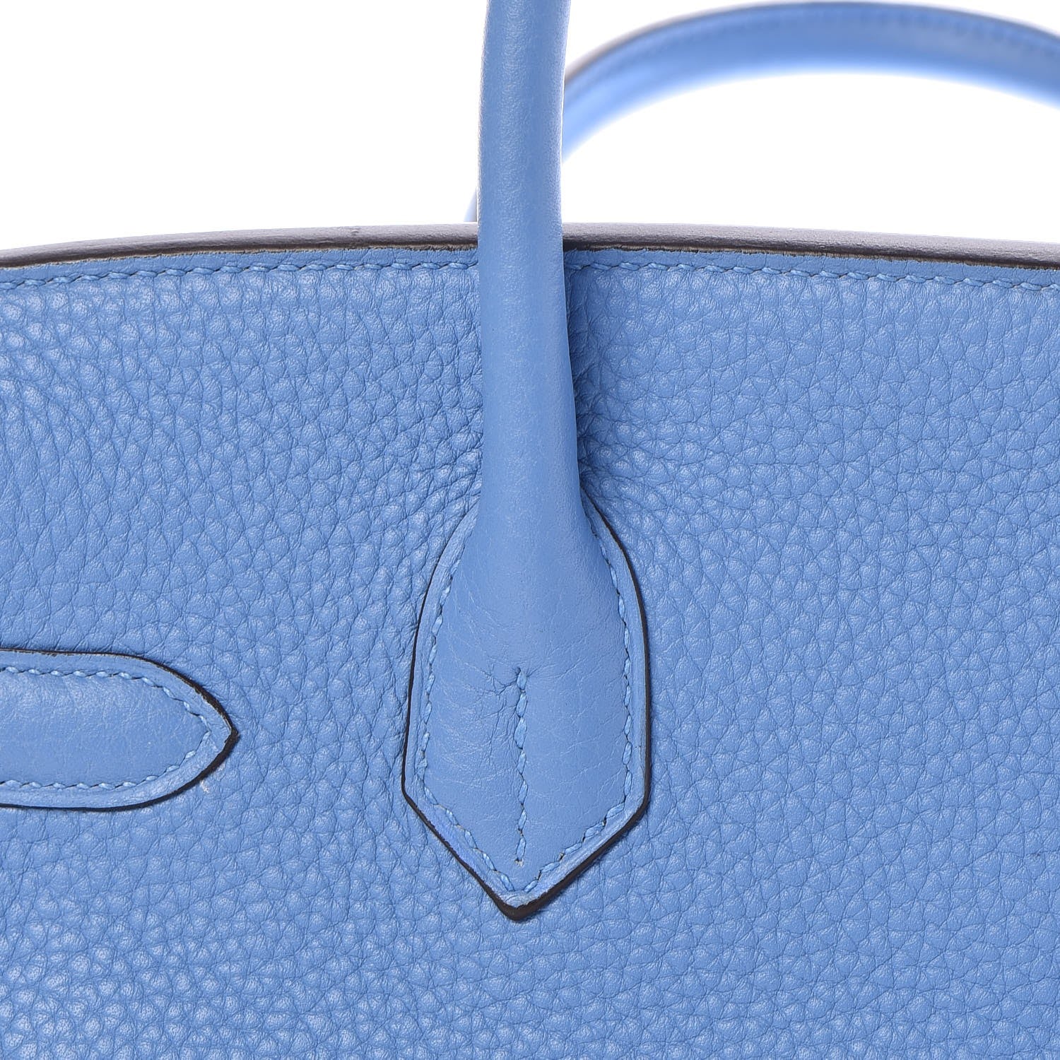 Hermes Taurillon Clemence Birkin 30 Bleu Paradis 33 of 33