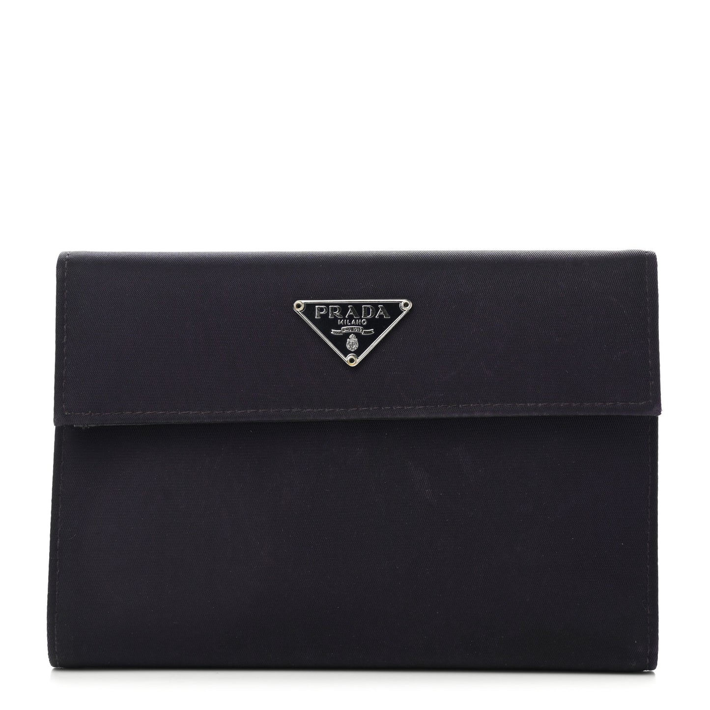 Tessuto Nylon Tri-Fold Compact Wallet Mora