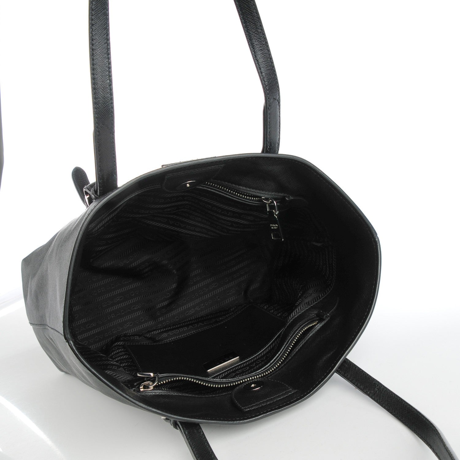 Prada Saffiano Soft Tote Nero Black 8 of 9