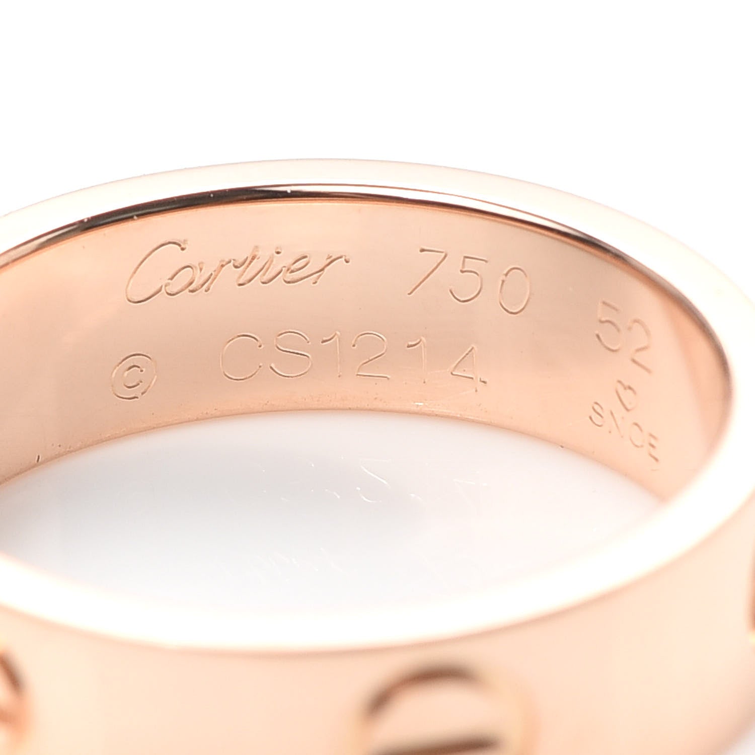 Cartier 18K Pink Gold 5.5mm LOVE Ring 52 6 4 of 4