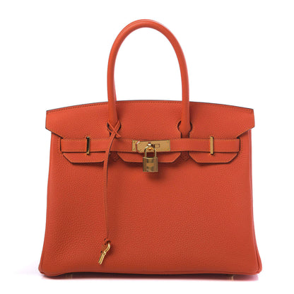 Hermes Togo Birkin 30 Feu 1 of 11