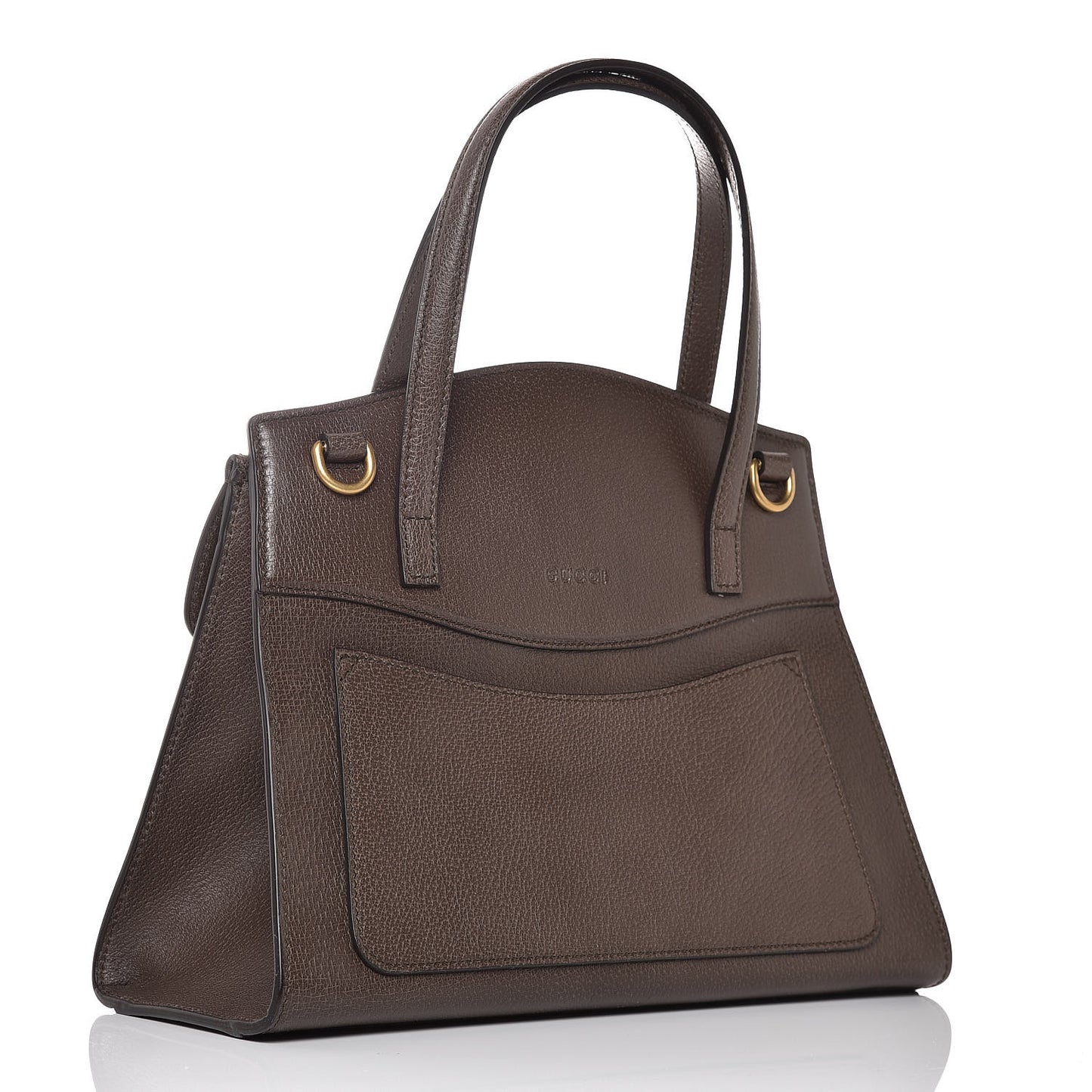 Textured Calfskin Web Crystal Butterfly Stripe Medium Totem Top Handle Bag New Acero