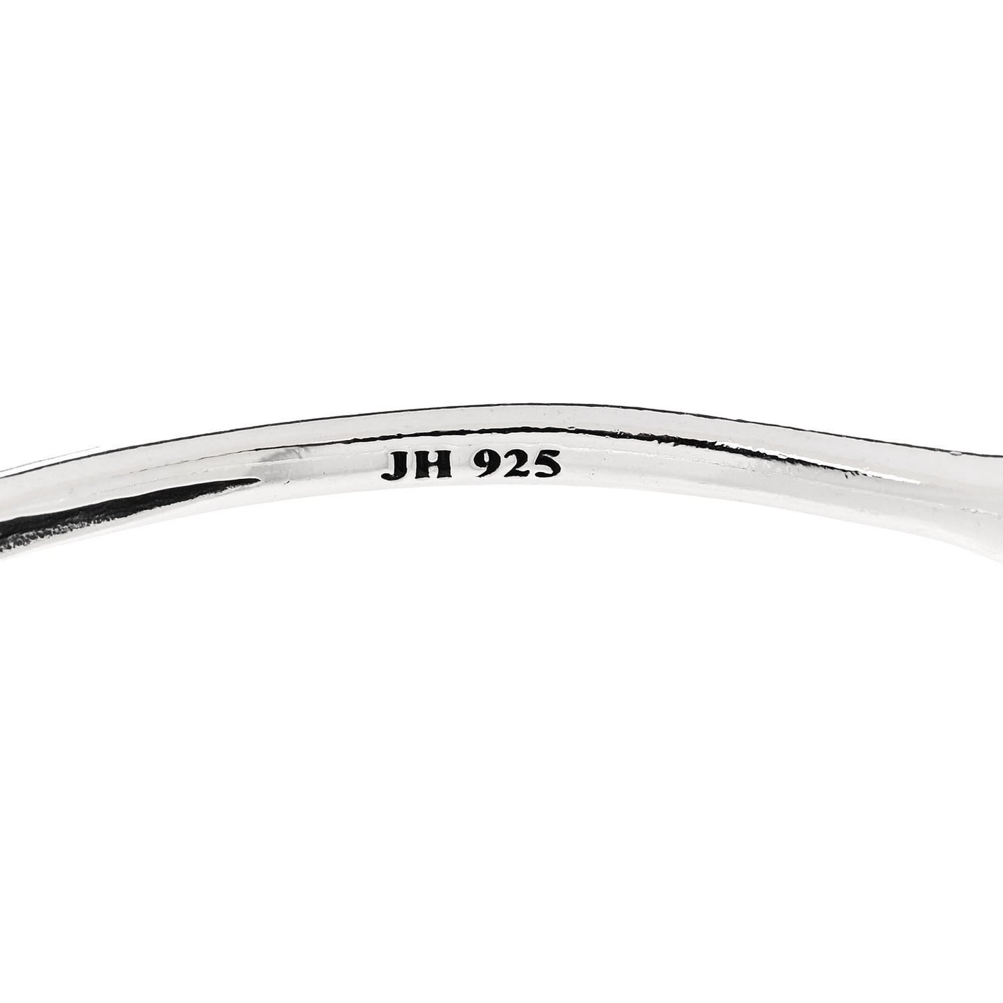 Sterling Silver Bamboo Bangle Bracelet Set of 2