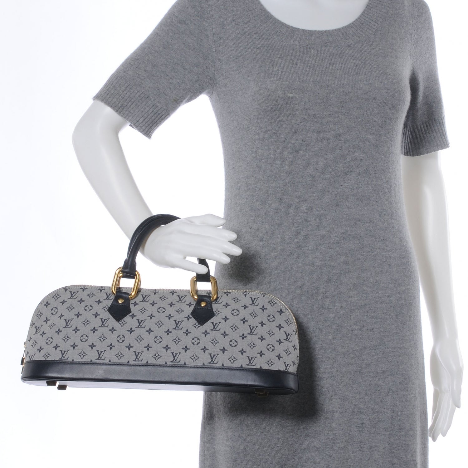 Louis Vuitton Mini Monogram Alma Long Blue 2 of 9