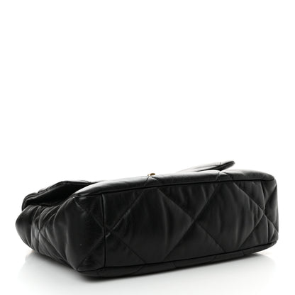 Chanel Goatskin Quilted Large Chanel 19 Flap Black 4 of 10