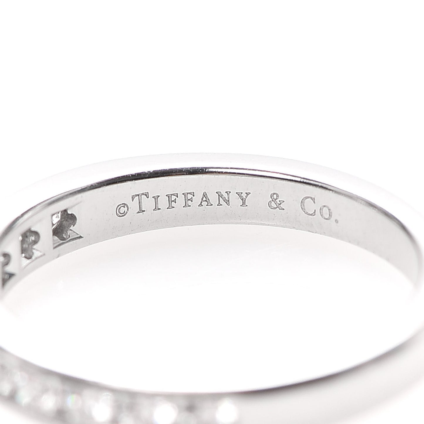 Platinum Diamond .33ctw Half Circle Wedding Band Ring 52 6