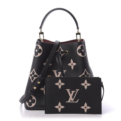 Louis Vuitton Empreinte Monogram Giant Neonoe MM Black Beige 11 of 11