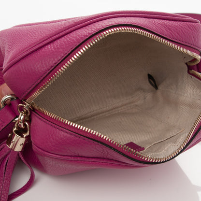 Gucci Cellarius Calfskin Small Soho Disco Bag Bright Bouganville 5 of 7